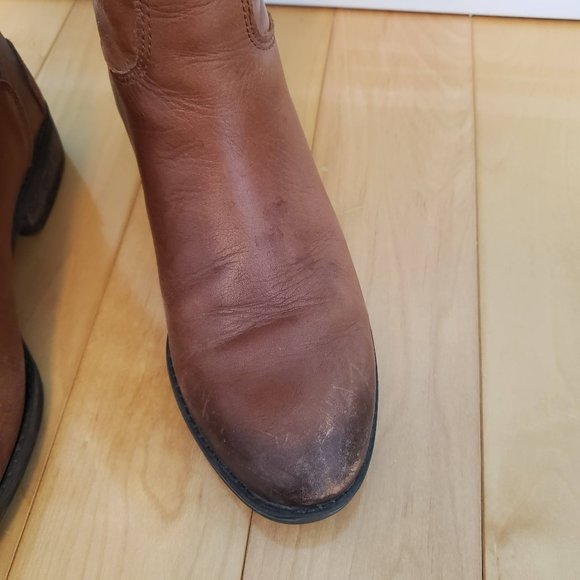 Sam Edelman S5 Penny Whiskey Leather Riding Boots - Picture 9 of 11